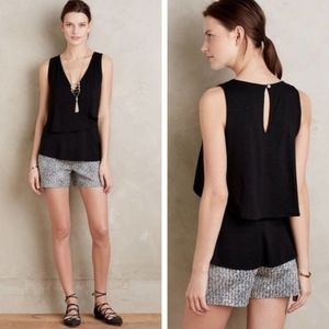 Anthropologie Valma Tiered Tank